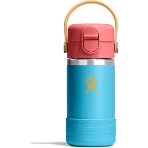 Hydro Flask Kids Water Bottle for School – Stainless Steel and Insulated with Straw Cap – 12 Oz in Bluejay