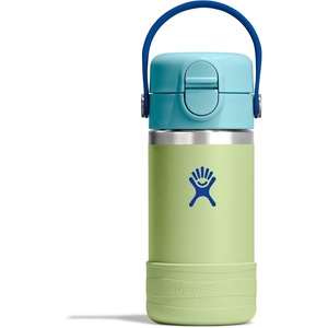 Hydro Flask Kids Water Bottle for School – Stainless Steel and Insulated with Straw Cap – 12 Oz in Seedling Green