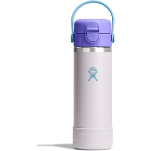 Hydro Flask Kids Water Bottle for School – Stainless Steel and Insulated with Straw Cap – 18 Oz in Cloud Pink
