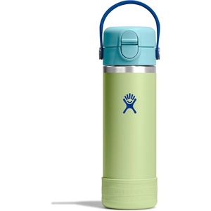 Hydro Flask Kids Water Bottle for School – Stainless Steel and Insulated with Straw Cap – 18 Oz in Seedling Green
