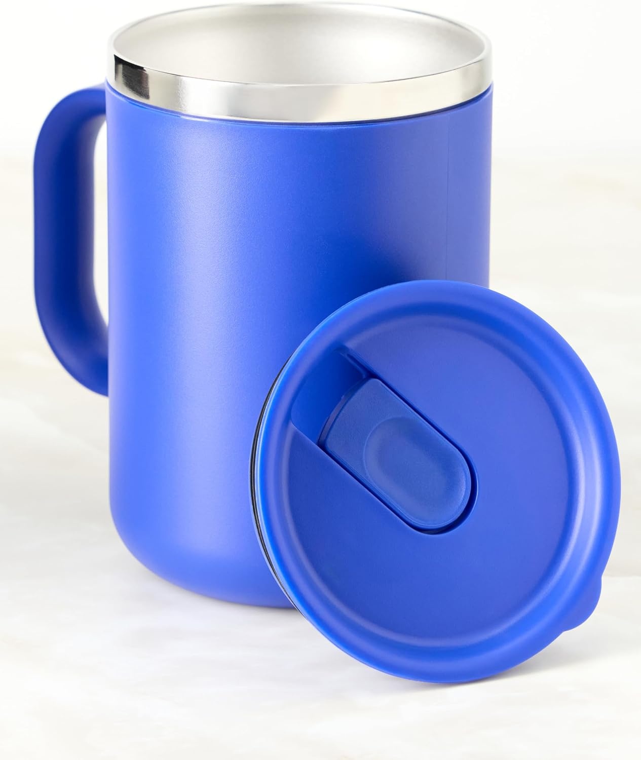 image:imageHydro Flask Coffee Mug Insulated Stainless Steel Non Spill Leak Resistant Travel Mug 24 Oz Palmer GreenCapri Blue