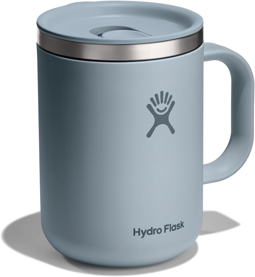 image:imageHydro Flask Coffee Mug Insulated Stainless Steel Non Spill Leak Resistant Travel Mug 24 Oz Palmer GreenShale Gray