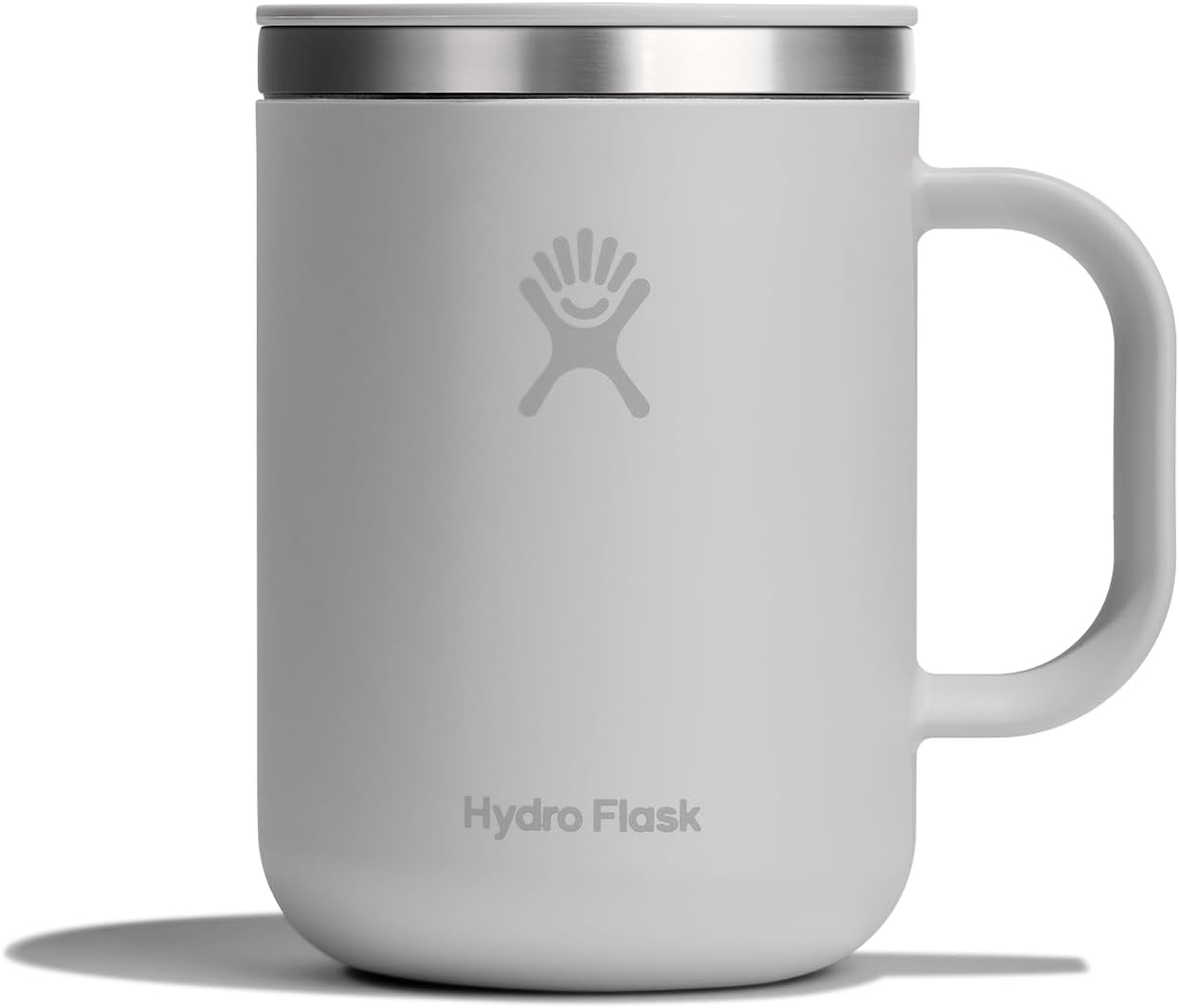 image:imageHydro Flask Coffee Mug Insulated Stainless Steel Non Spill Leak Resistant Travel Mug 24 Oz Palmer GreenTonal Birch Gray