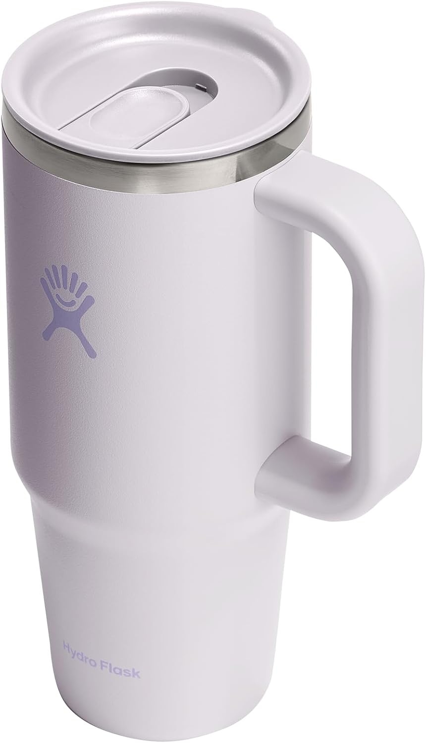 image:imageHydro Flask Coffee Travel Tumbler Mug Insulated Stainless Steel Leak Proof Hot amp Iced Coffee Cup 24 Oz BurgundyCould Pink