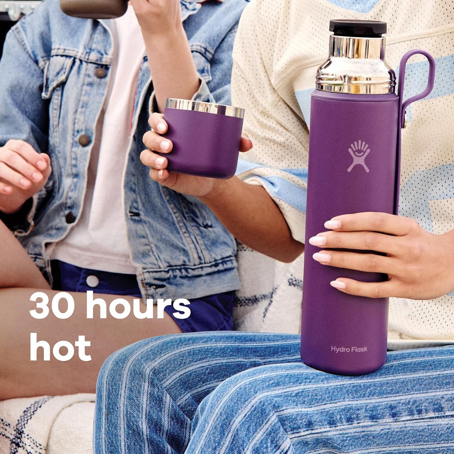 image:imageHydro Flask Hot Flask amp Cup Insulated Stainless Steel Hot Drink Travel Container for Coffee amp Tea 36 Oz Palmer GreenPALMER GREEN
