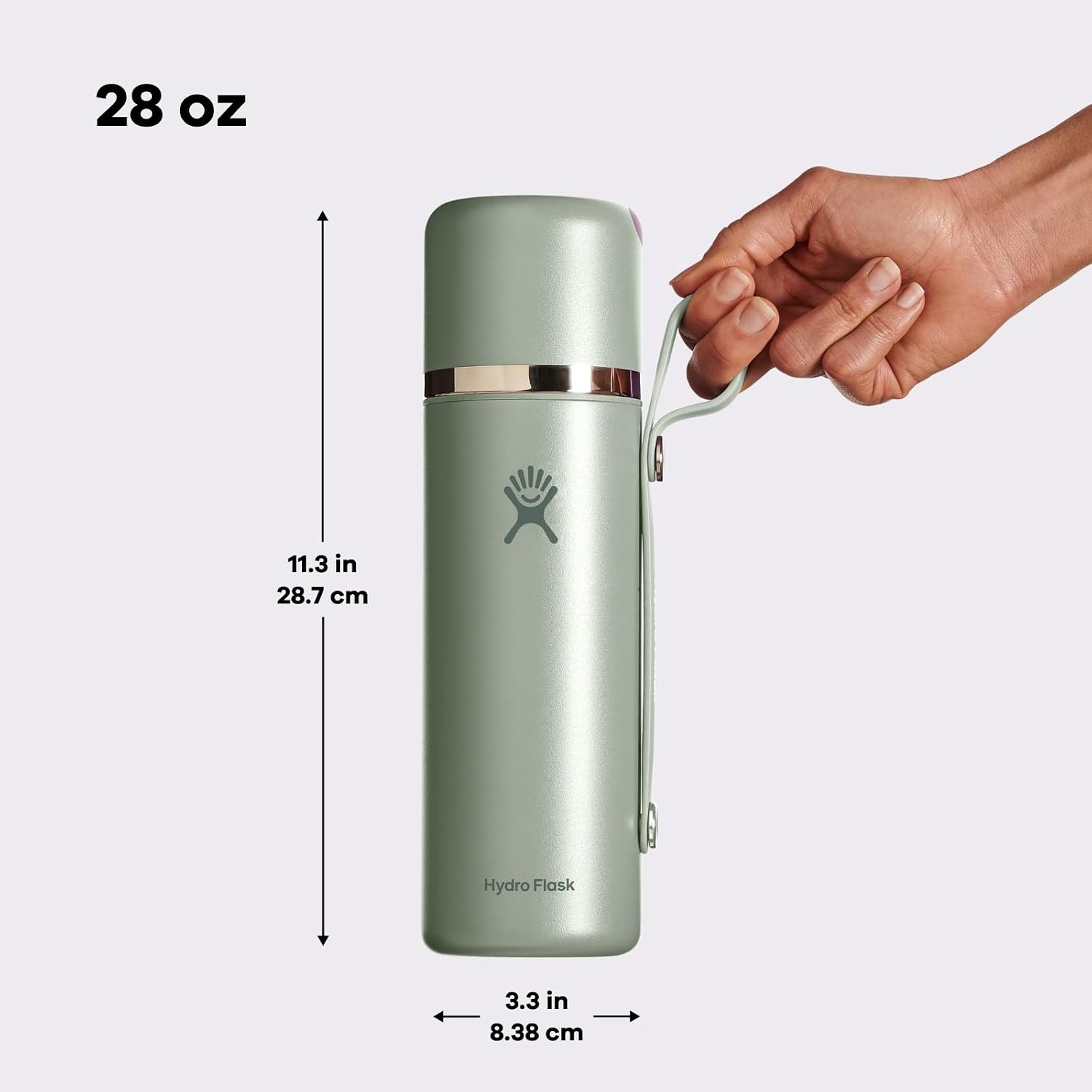 image:imageHydro Flask Hot Flask amp Cup Insulated Stainless Steel Hot Drink Travel Container for Coffee amp Tea 36 Oz Palmer GreenPALMER GREEN