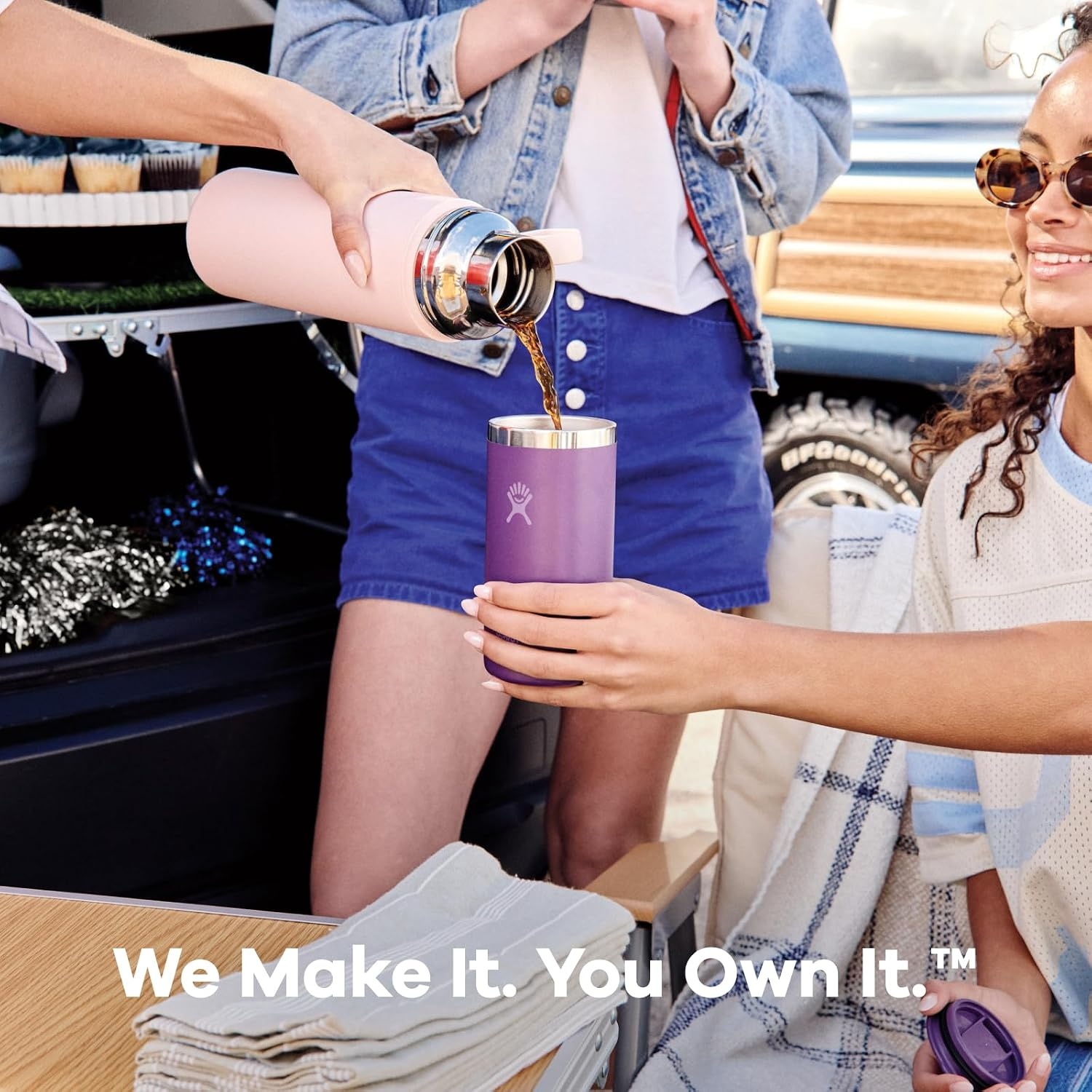 image:imageHydro Flask Travel Coffee Cup Insulated Stainless Steel NonSpill Leak Proof ToGo Coffee Tumbler 20 Oz Palmer GreenBlack