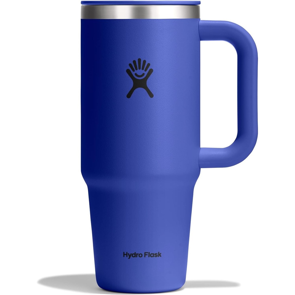 image:imageHydro Flask Coffee Travel Tumbler Mug Insulated Stainless Steel Leak Proof Hot amp Iced Coffee Cup 24 Oz BurgundyCapri Blue