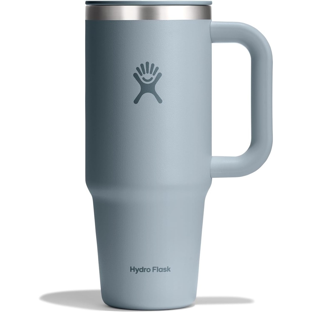 image:imageHydro Flask Coffee Travel Tumbler Mug  Insulated Stainless Steel Leak Proof Hot amp Iced Coffee Cup 24 Oz BurgundyShale Gray