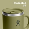 Hydro Flask Coffee Mug – Insulated Stainless Steel, Non Spill, Leak Resistant Travel Mug 24 Oz Palmer Green(Utopia Purple)