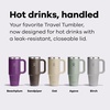 Hydro Flask Coffee Travel Tumbler Mug – Insulated Stainless Steel, Leak Proof Hot & Iced Coffee Cup 24 Oz Burgundy(Birch Gray)