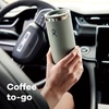 Hydro Flask Travel Coffee Cup – Insulated Stainless Steel, Non-Spill, Leak Proof To-Go Coffee Tumbler 20 Oz Palmer Green(Black)