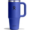 Hydro Flask Coffee Travel Tumbler Mug – Insulated Stainless Steel, Leak Proof Hot & Iced Coffee Cup 24 Oz Burgundy(Capri Blue)