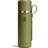 Hydro Flask Hot Flask & Cup – Insulated Stainless Steel, Hot Drink Travel Container for Coffee & Tea 36 Oz Palmer Green(PALMER GREEN)