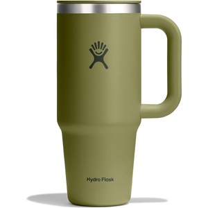 Hydro Flask Coffee Travel Tumbler Mug – Insulated Stainless Steel, Leak Proof Hot & Iced Coffee Cup 24 Oz Burgundy(Palmer Green)