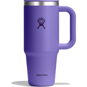 Hydro Flask Coffee Travel Tumbler Mug – Insulated Stainless Steel, Leak Proof Hot & Iced Coffee Cup 24 Oz Burgundy(Utopia Purple)