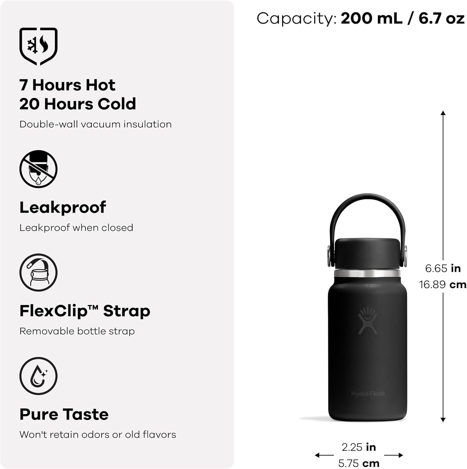 image:imageHydro Flask Burgundy Micro Hydro Bottle 200 ml 1 EATrillium