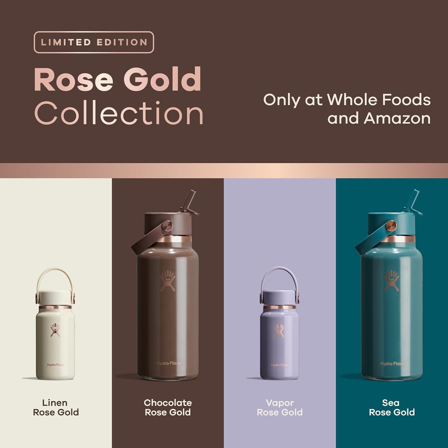 image:imageHydro Flask Burgundy Micro Hydro Bottle 200 ml 1 EAVapor Rose Gold