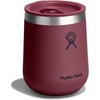 Hydro Flask 10 Oz Wine Glass – Ceramic Stemless Wine Tumbler – Unbreakable with Lid in Burgundy